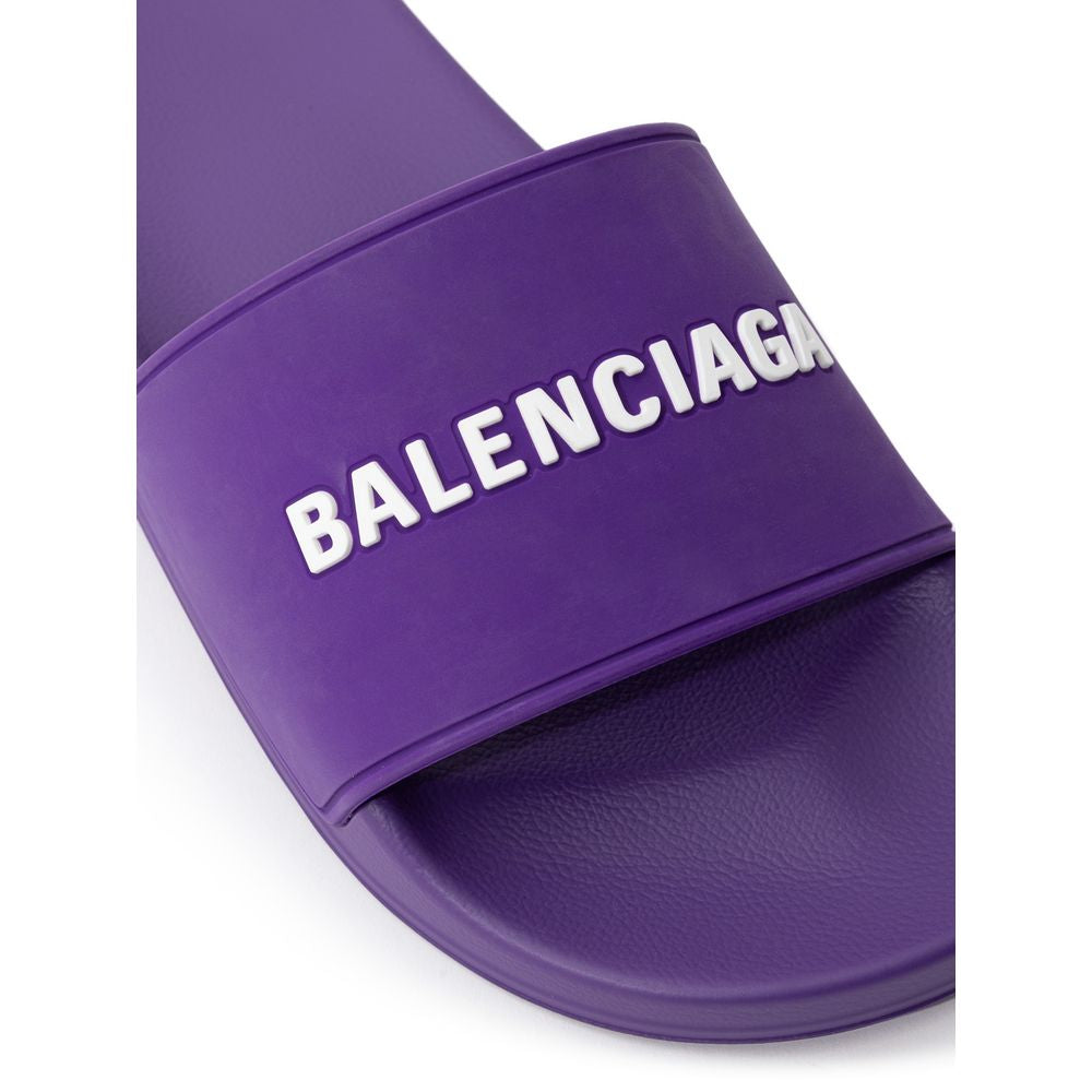 Balenciaga Purple Cotton Sandal