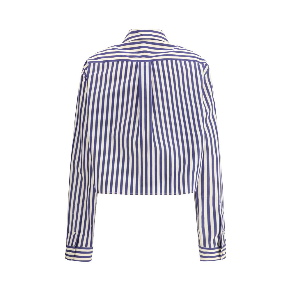 Miu Miu Striped cropped Shirt