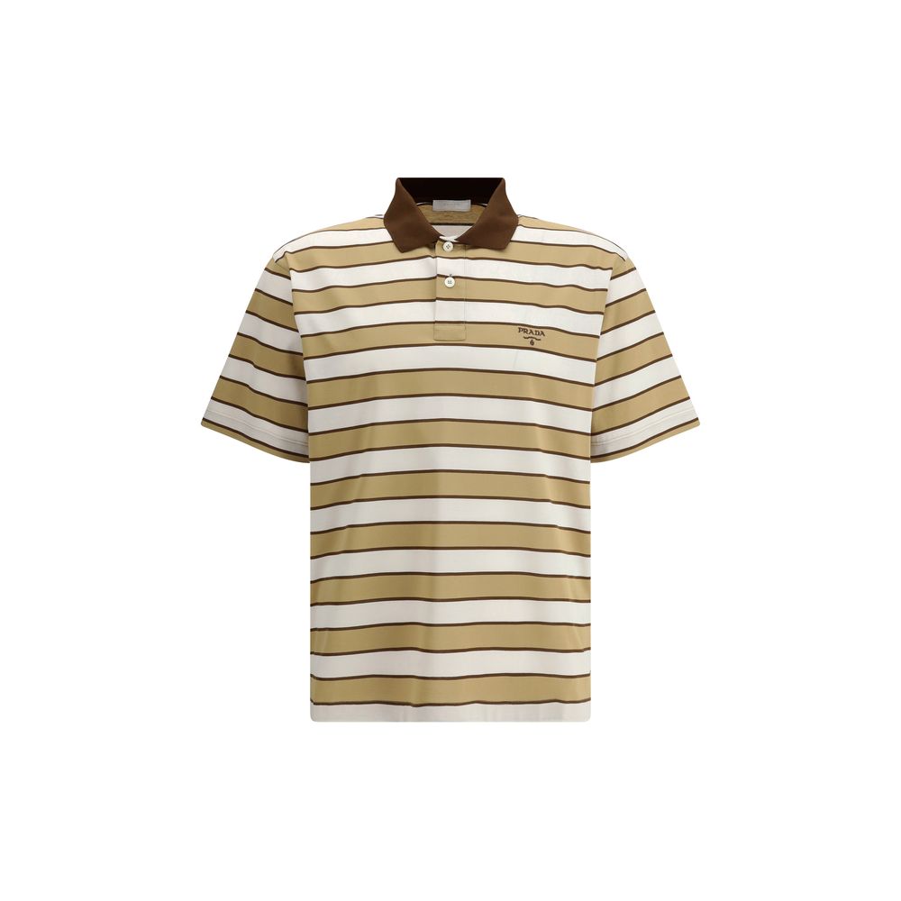 Prada Striped Polo Shirt